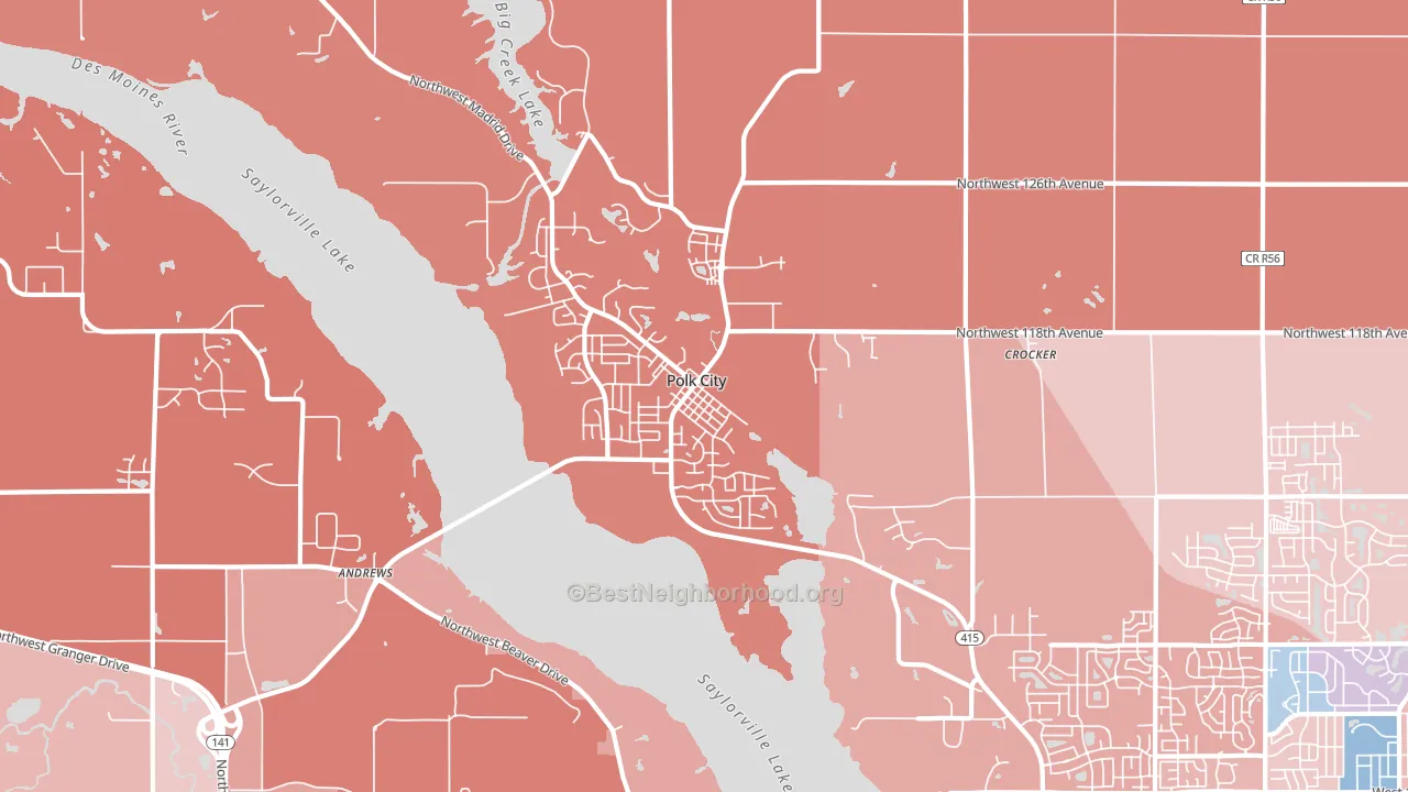 50226, IA block-group political-lean map