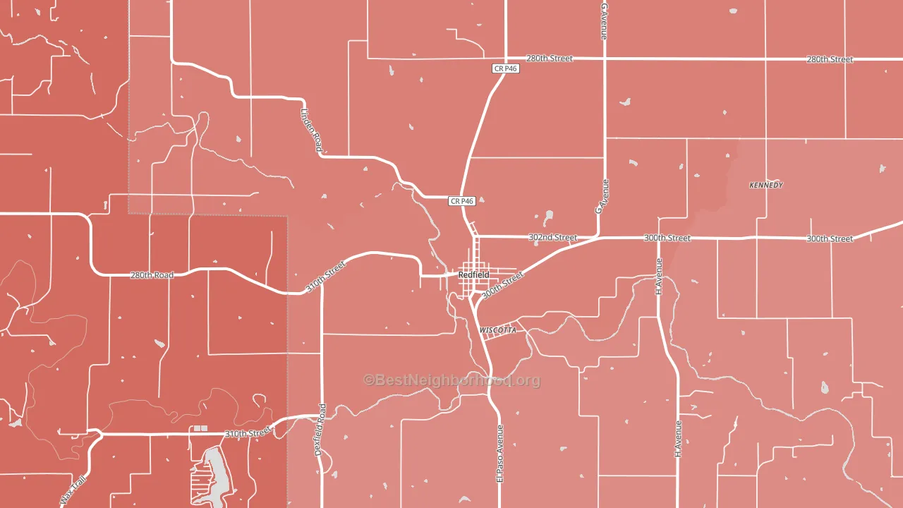 50233, IA block-group political-lean map