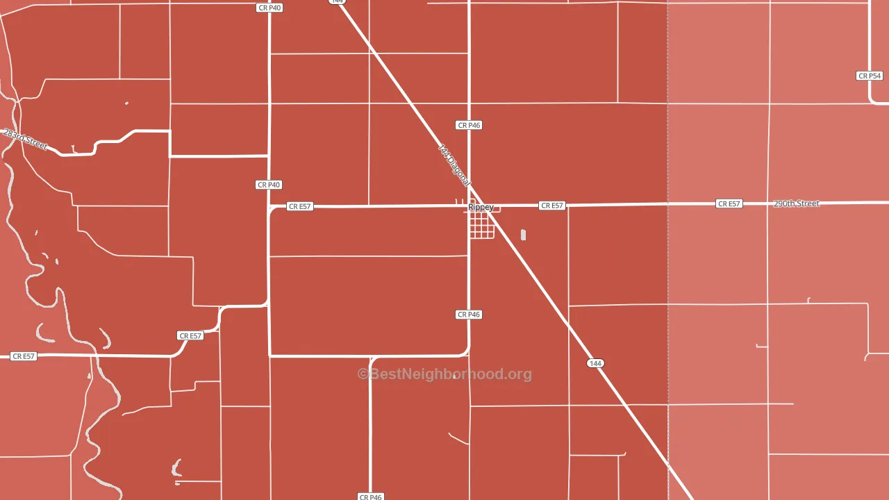 50235, IA block-group political-lean map