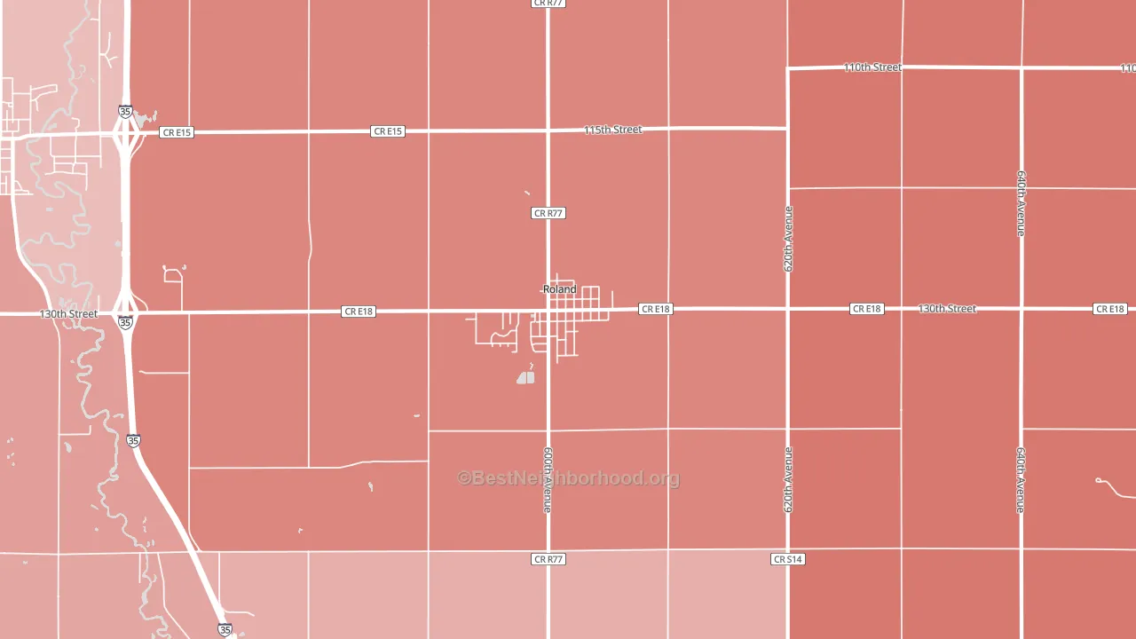 50236, IA block-group political-lean map