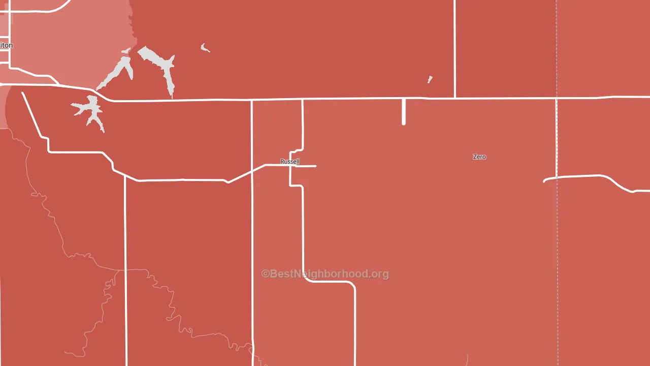 50238, IA block-group political-lean map