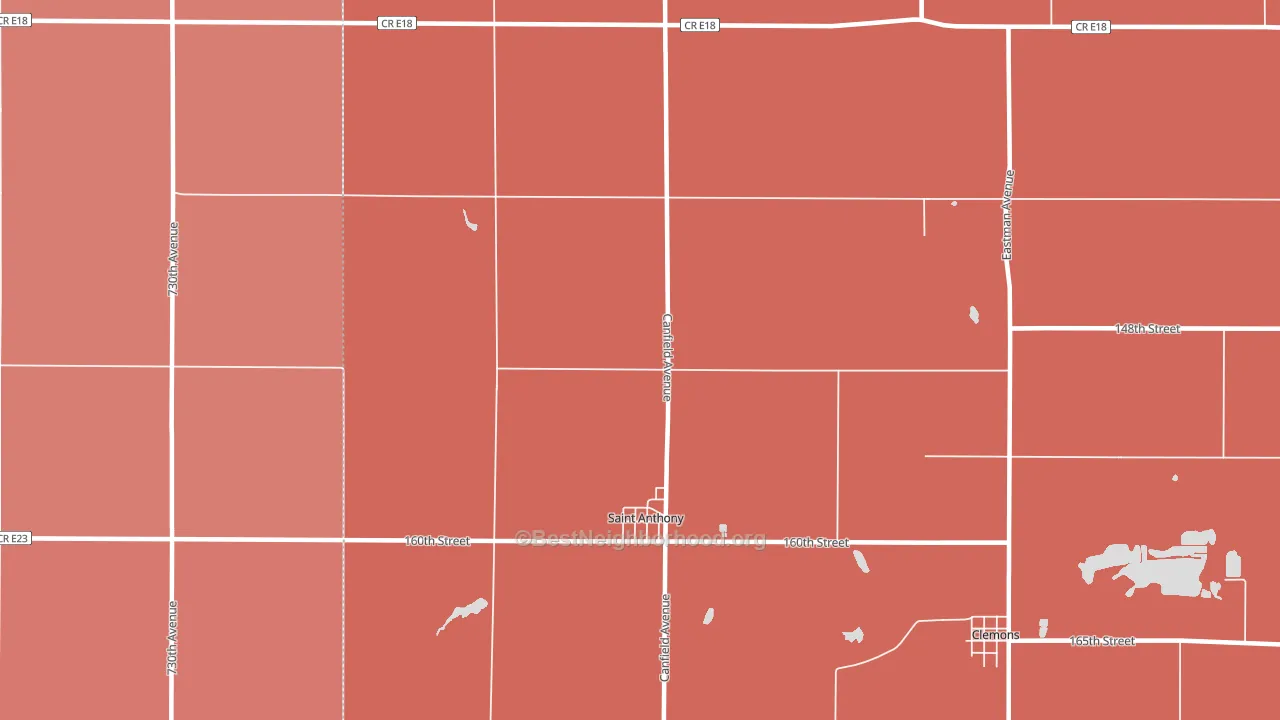 50239, IA block-group political-lean map