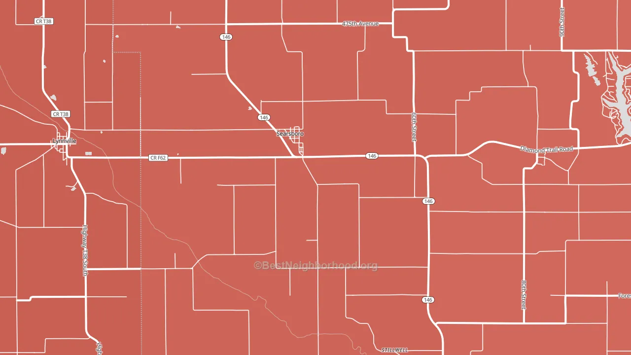 50242, IA block-group political-lean map