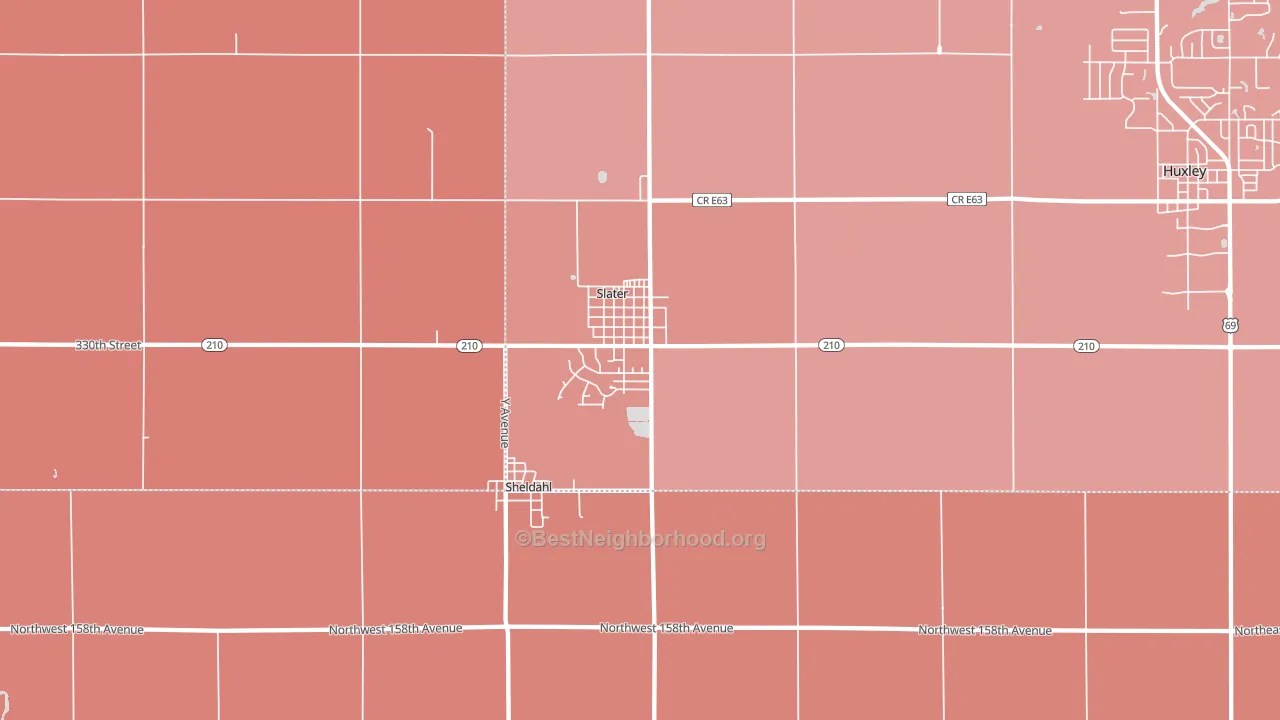 50244, IA block-group political-lean map