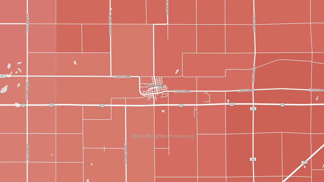 50247, IA block-group political-lean map