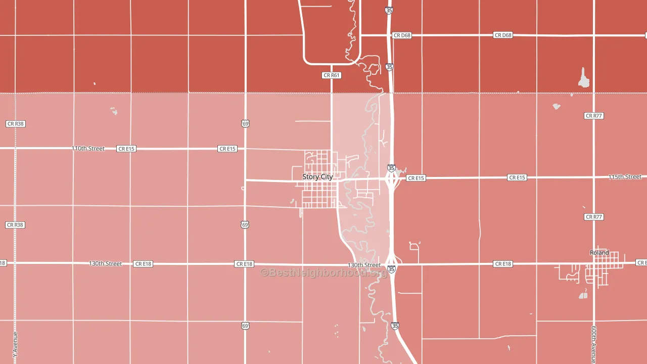 50248, IA block-group political-lean map