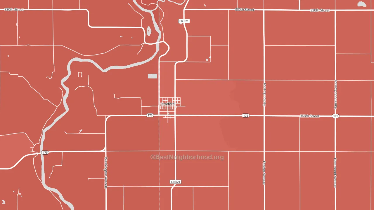 50249, IA block-group political-lean map