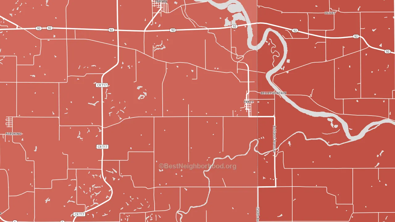 50256, IA block-group political-lean map