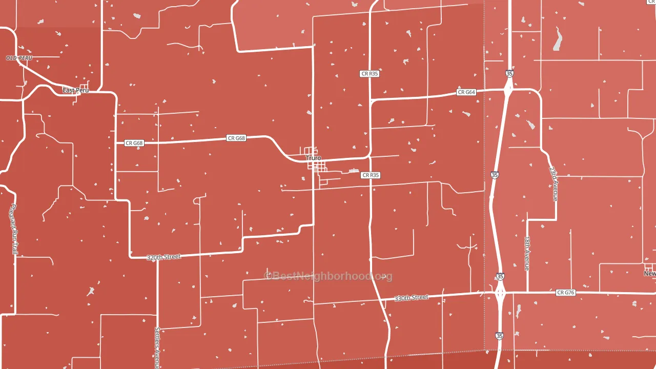 50257, IA block-group political-lean map