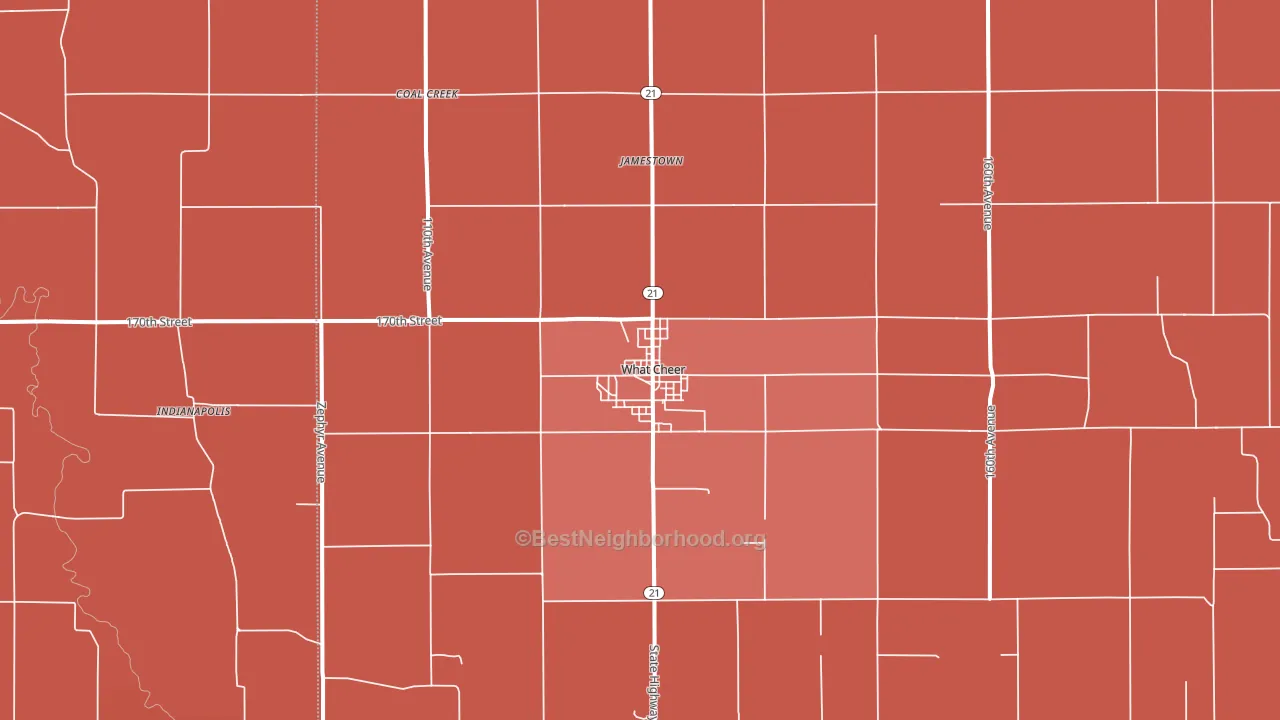 50268, IA block-group political-lean map