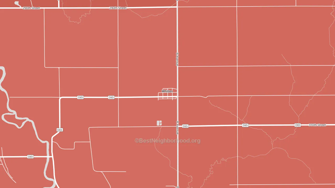 50269, IA block-group political-lean map