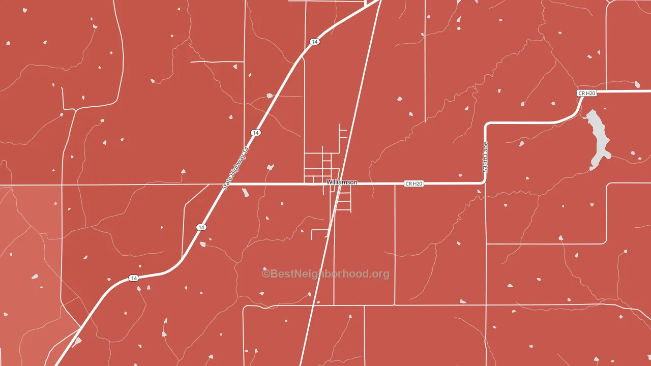 50272, IA block-group political-lean map