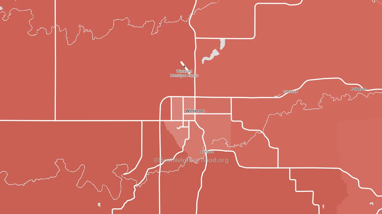 50273, IA block-group political-lean map