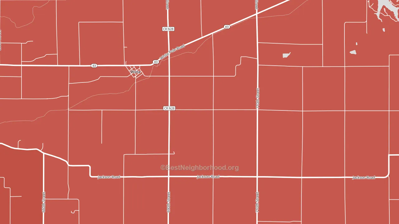 50274, IA block-group political-lean map