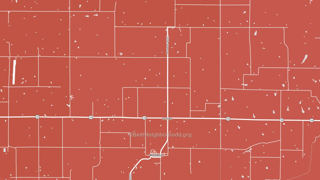 50275, IA block-group political-lean map