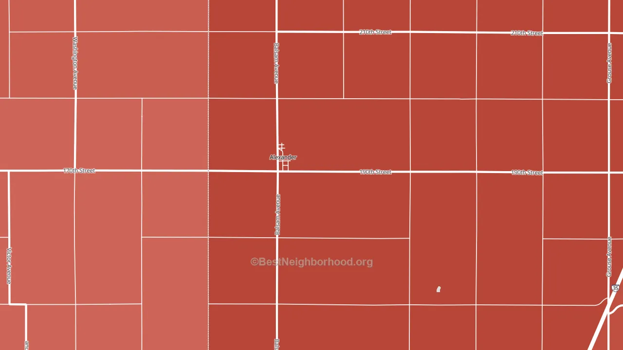 50420, IA block-group political-lean map