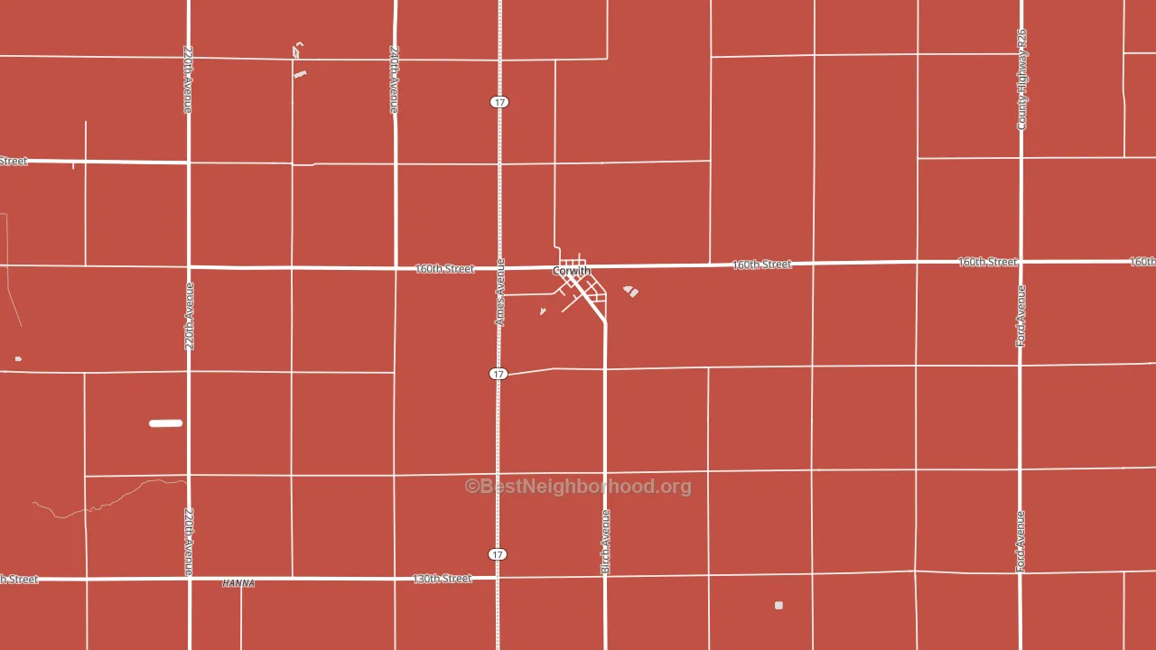 50430, IA block-group political-lean map