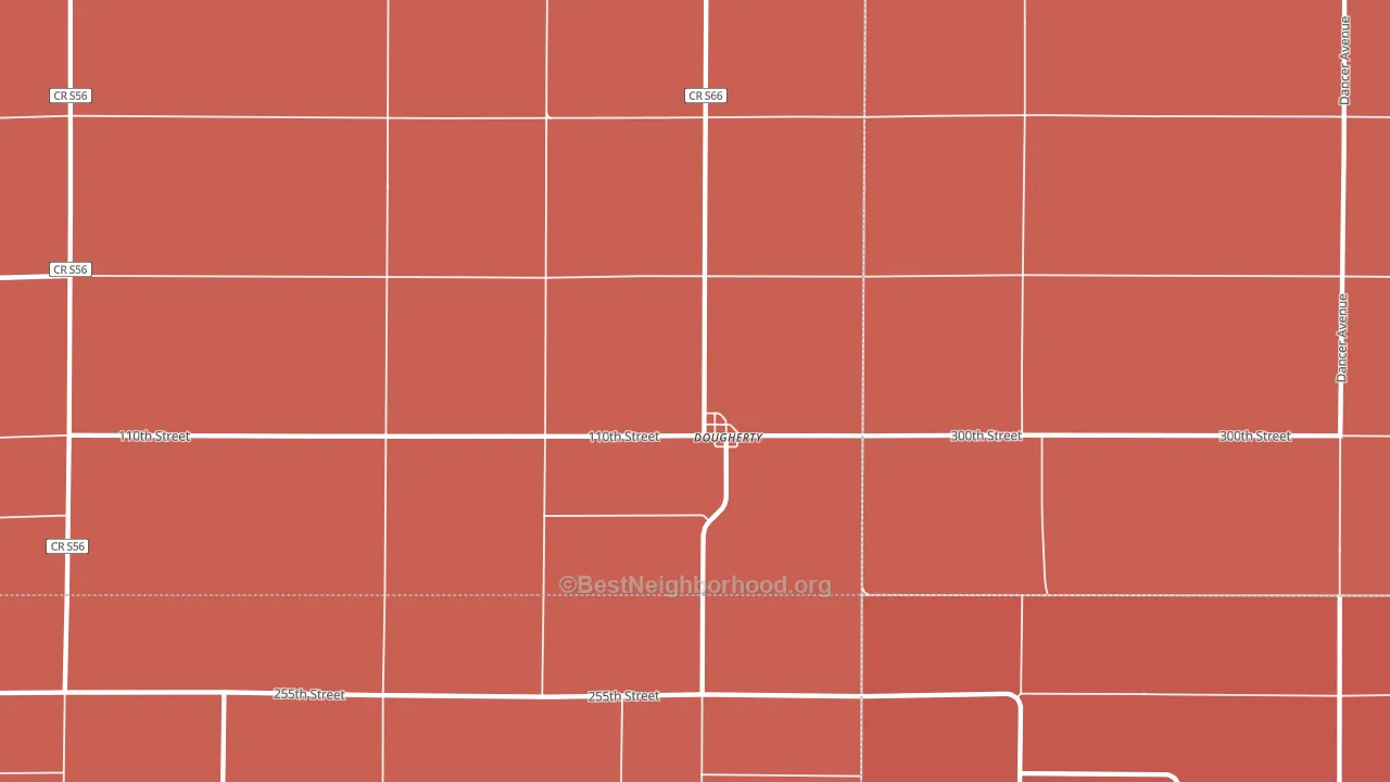 50433, IA block-group political-lean map
