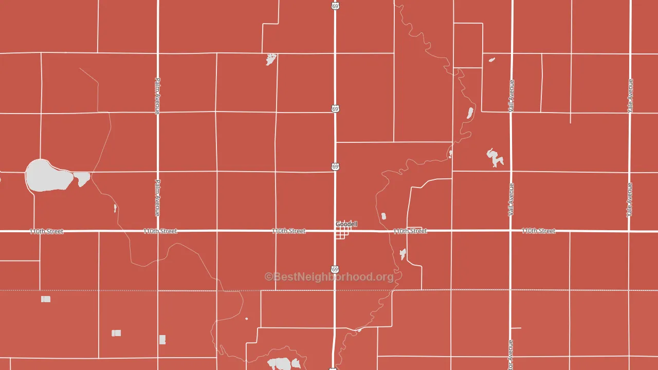 50439, IA block-group political-lean map