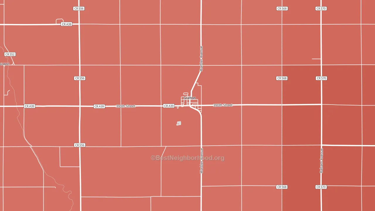 50440, IA block-group political-lean map