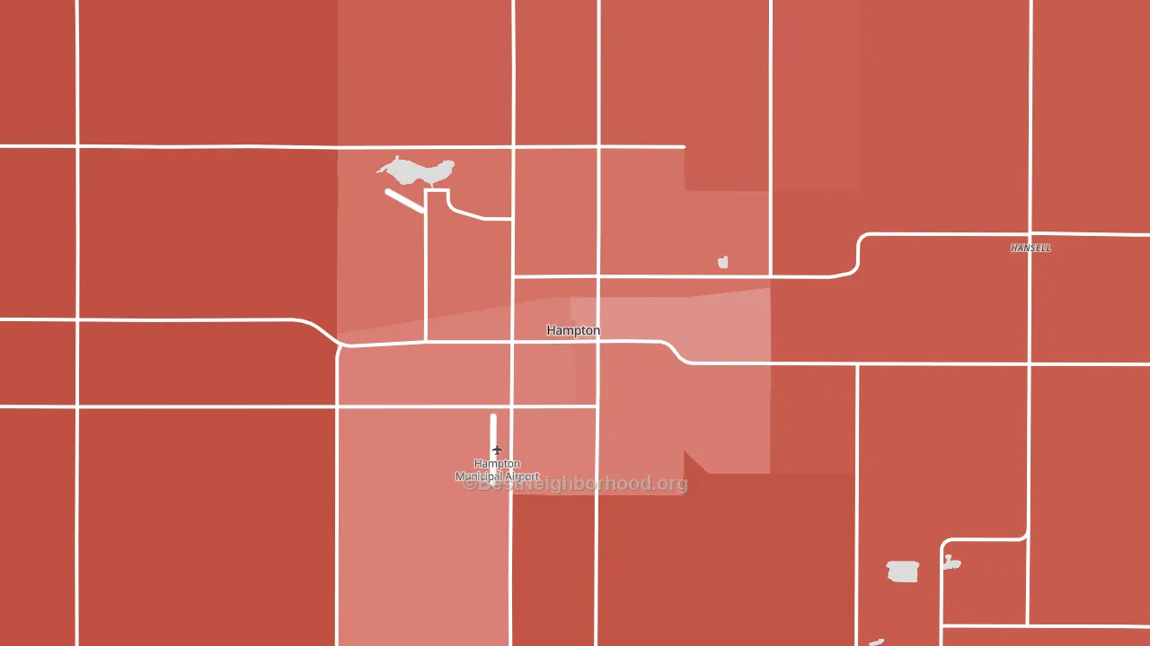 50441, IA block-group political-lean map