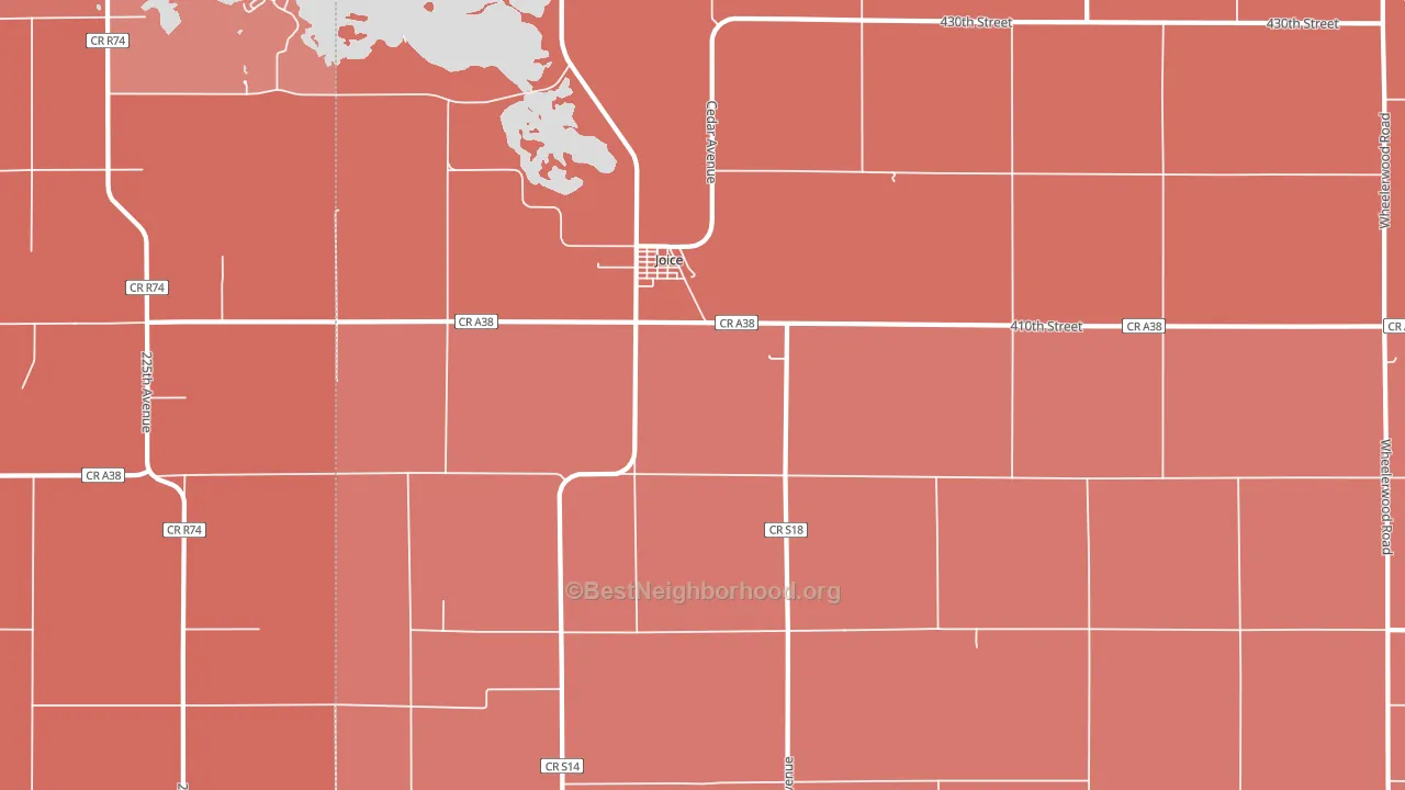50446, IA block-group political-lean map