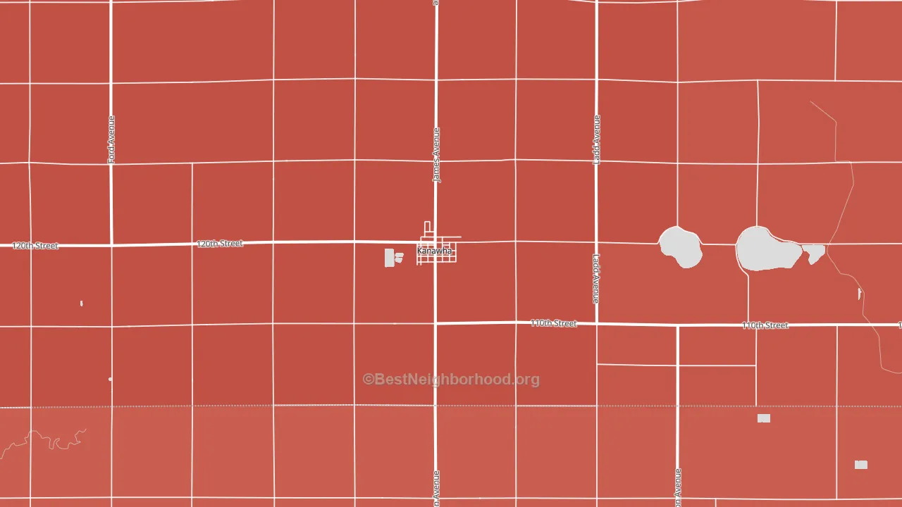 50447, IA block-group political-lean map