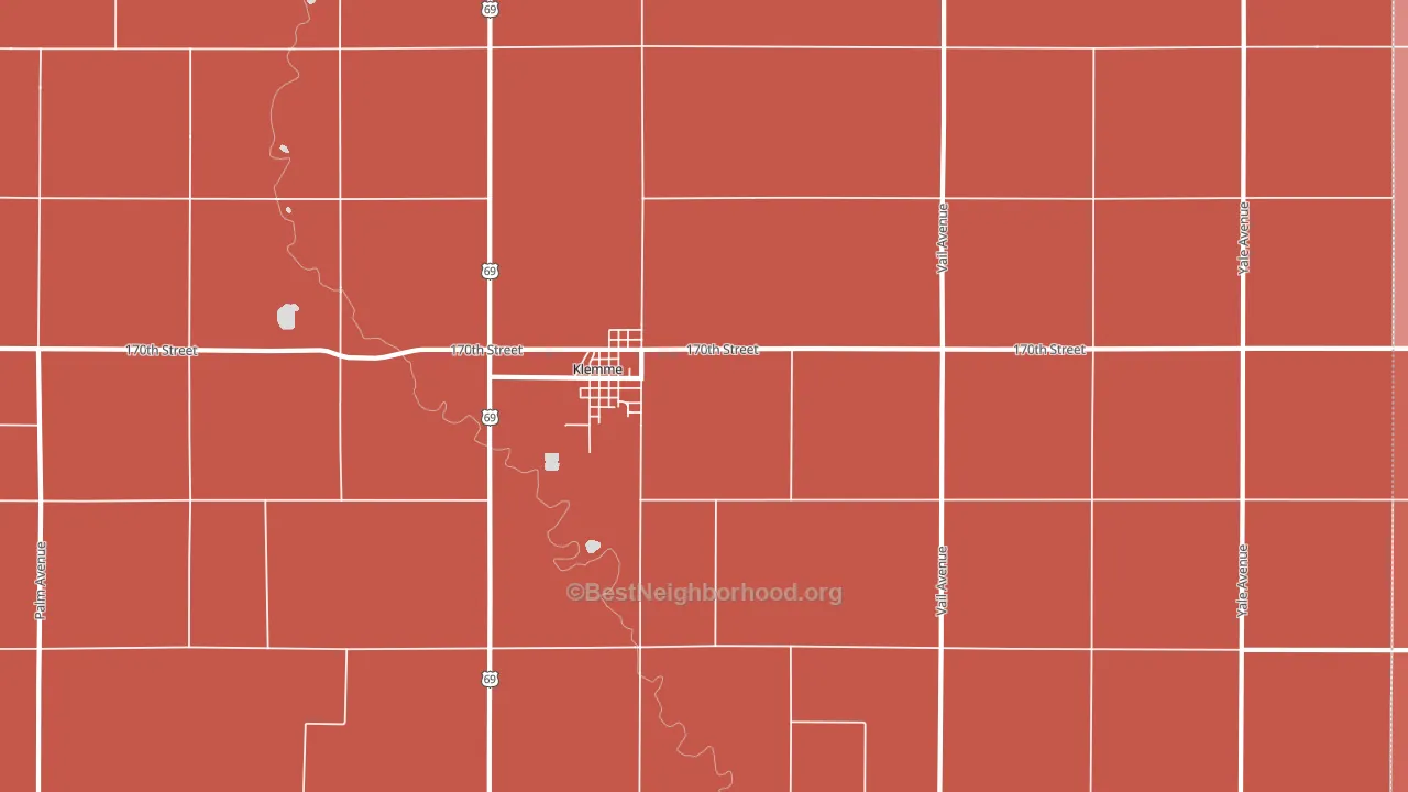 50449, IA block-group political-lean map