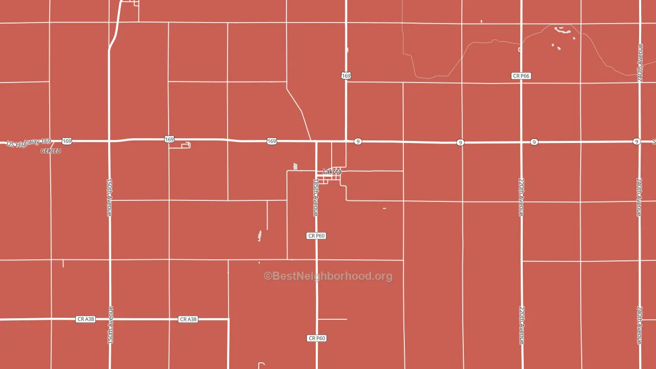 50451, IA block-group political-lean map