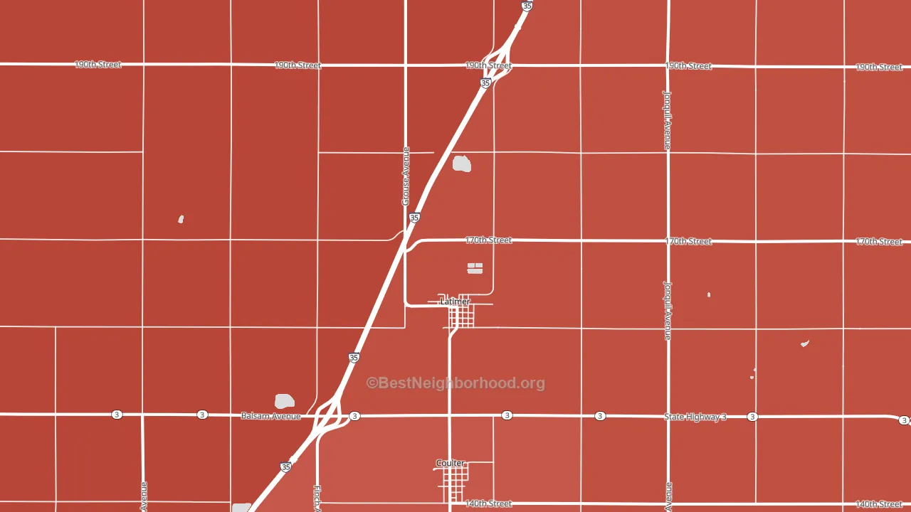 50452, IA block-group political-lean map