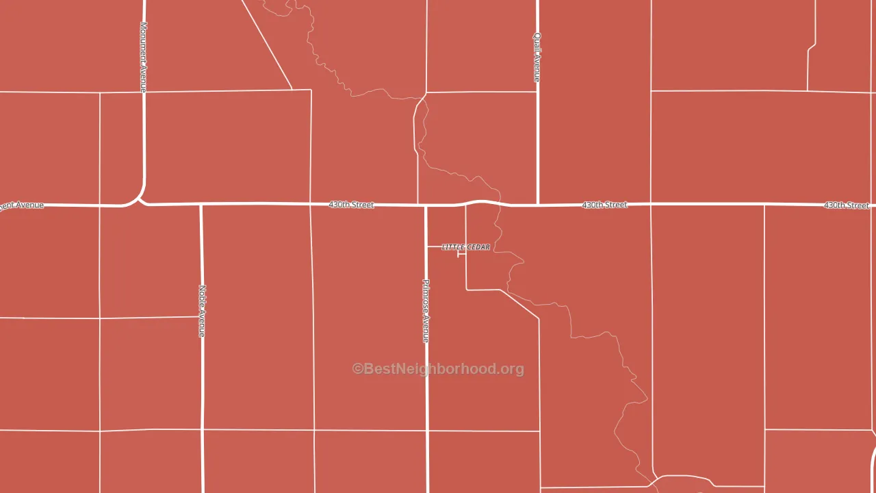 50454, IA block-group political-lean map