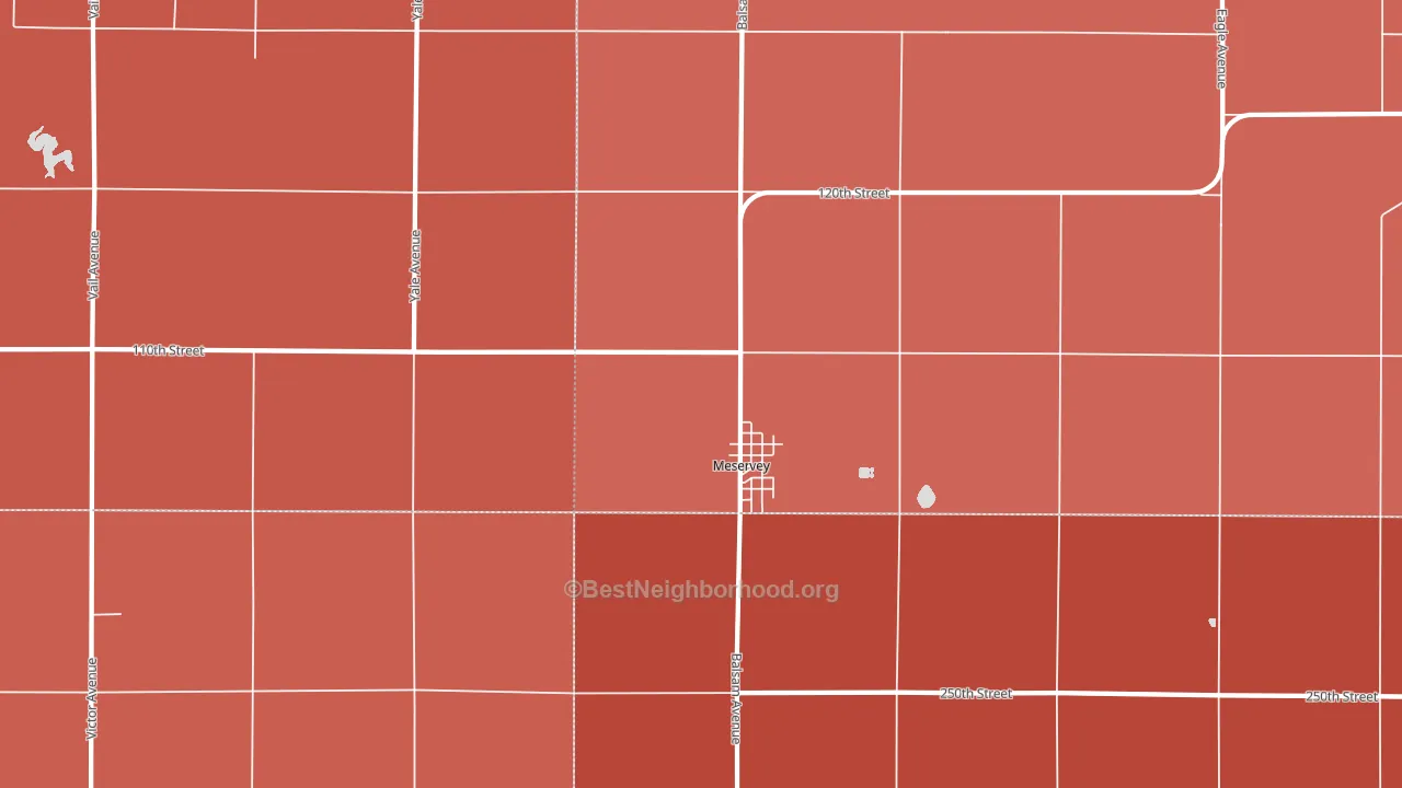 50457, IA block-group political-lean map