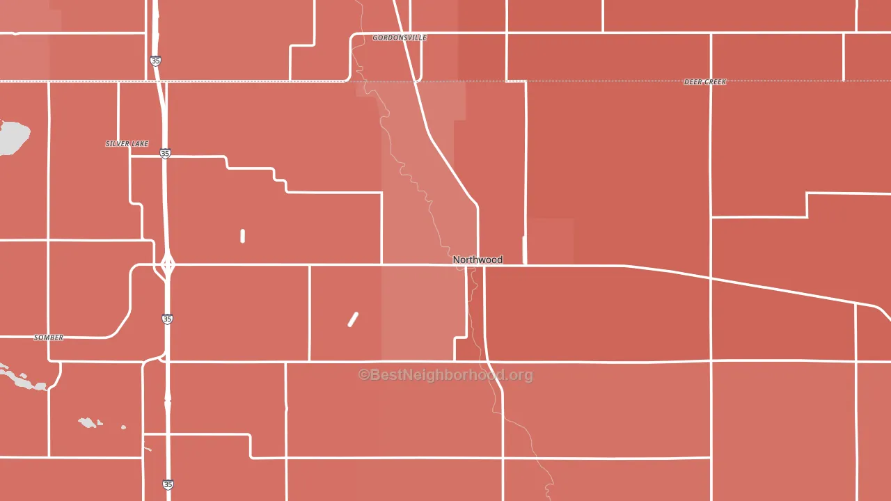 50459, IA block-group political-lean map