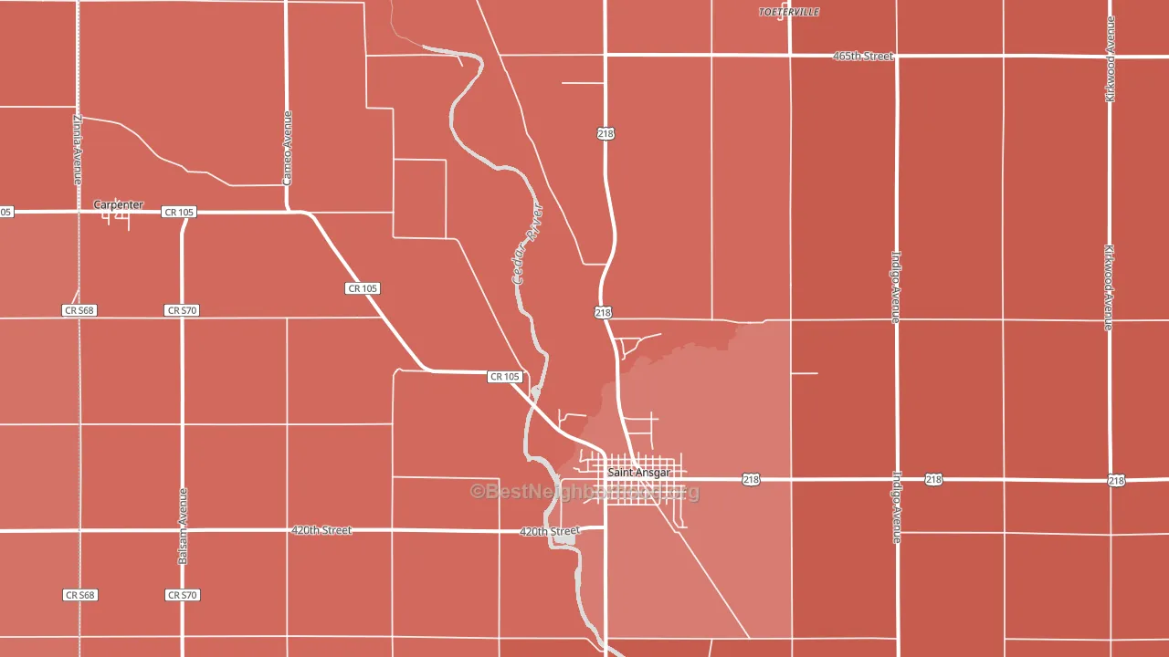 50472, IA block-group political-lean map
