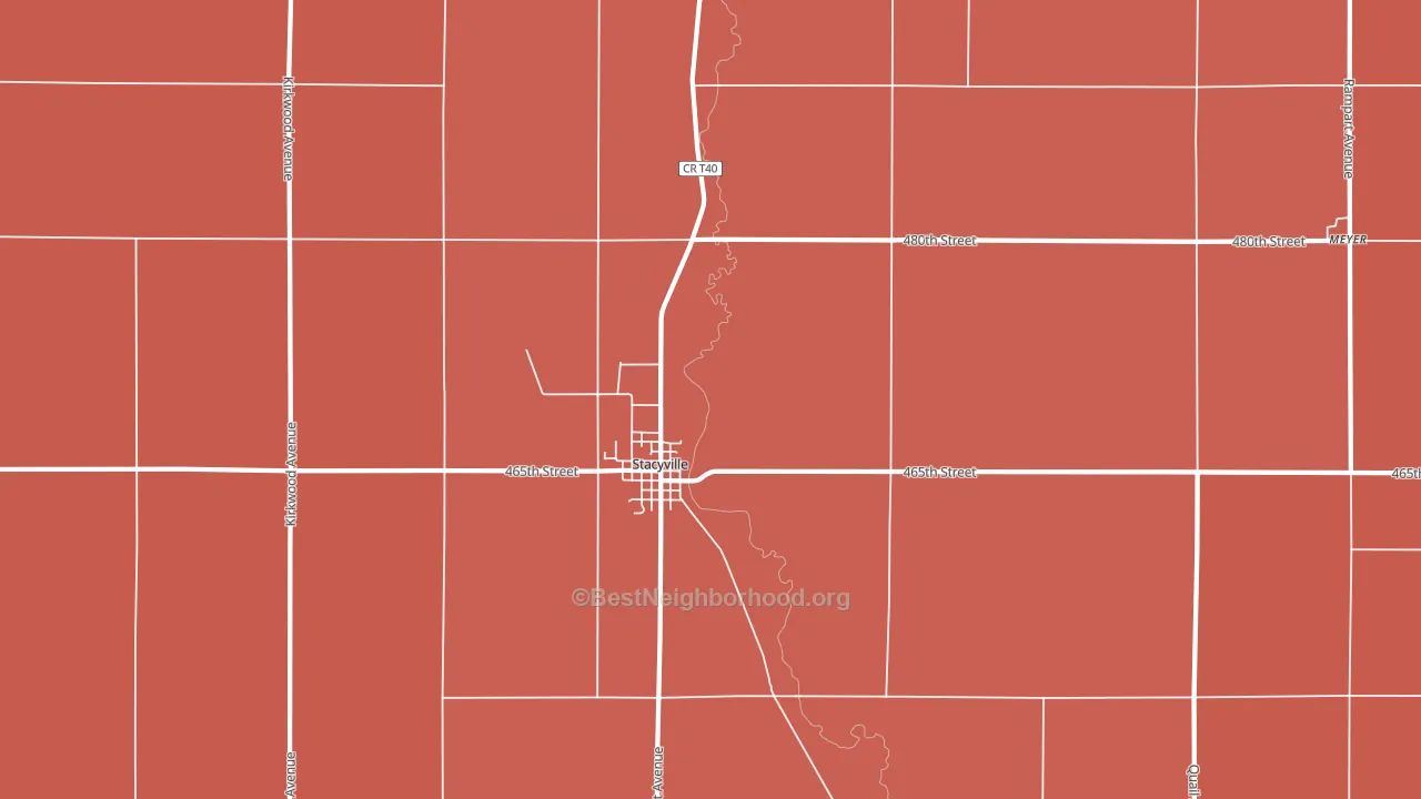 50476, IA block-group political-lean map