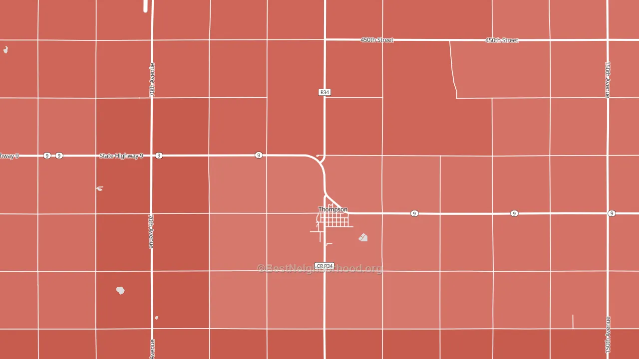 50478, IA block-group political-lean map