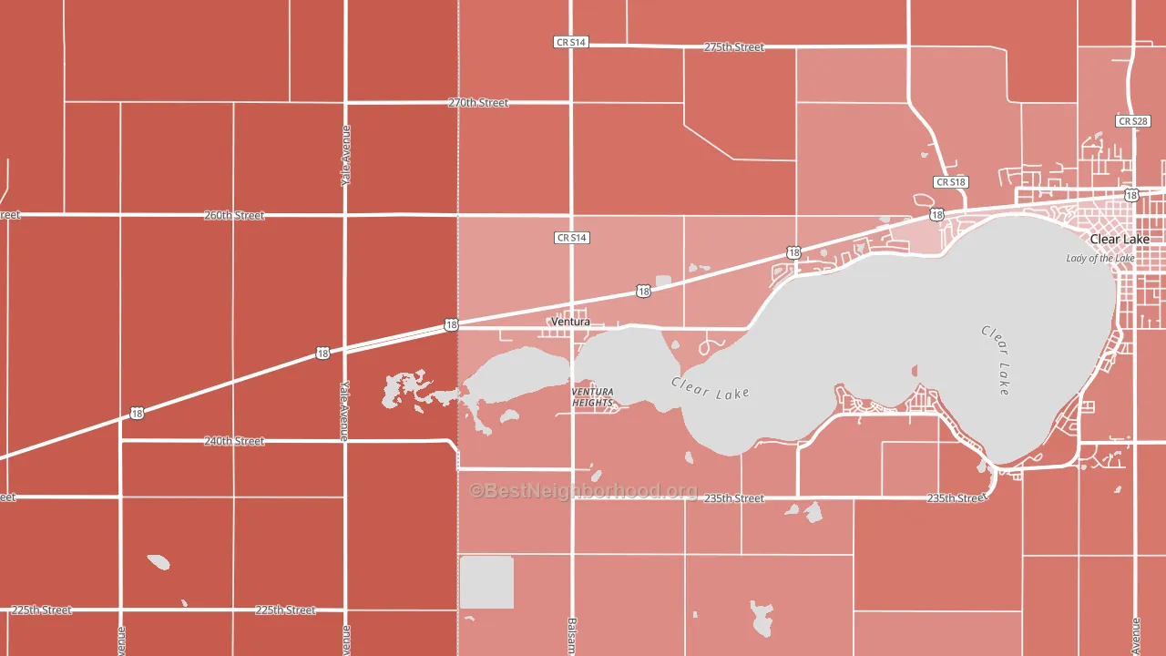 50482, IA block-group political-lean map
