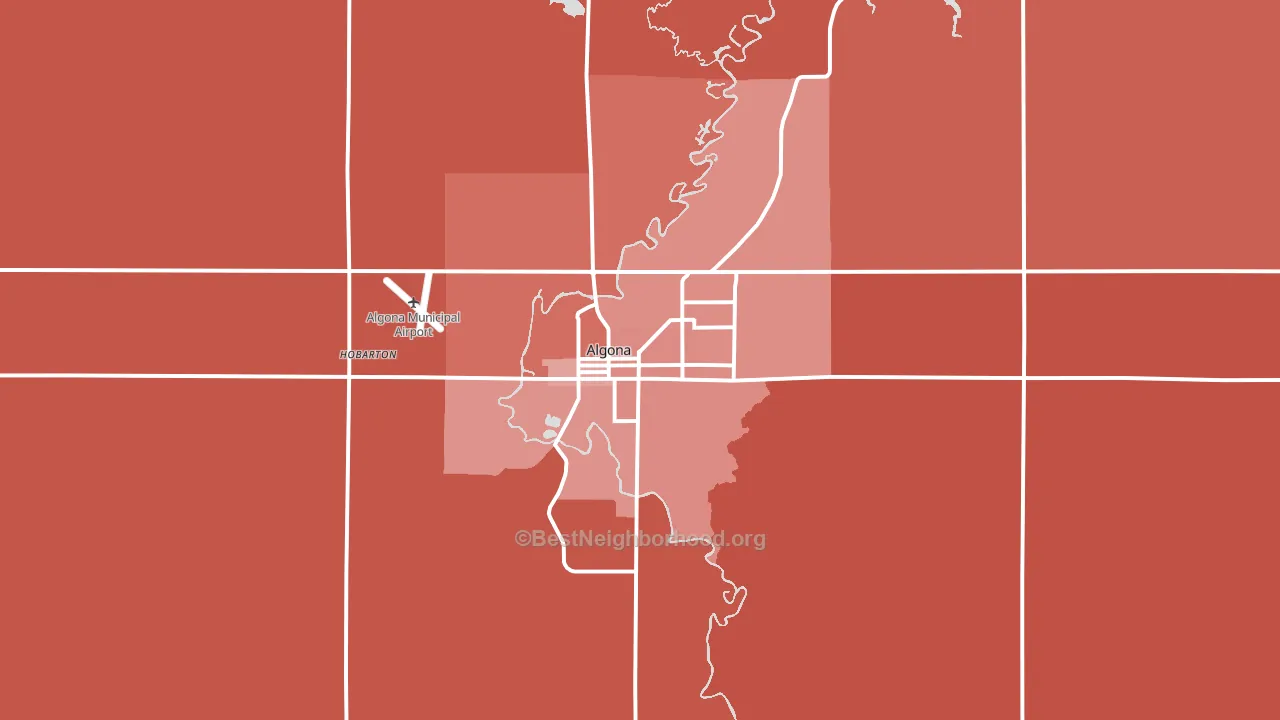 50511, IA block-group political-lean map
