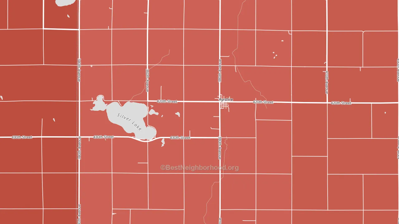 50515, IA block-group political-lean map