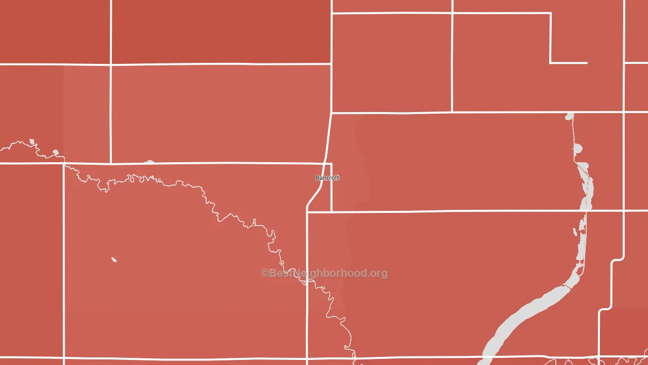 50517, IA block-group political-lean map
