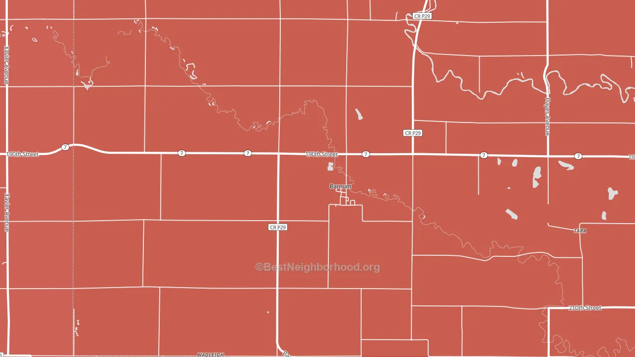50518, IA block-group political-lean map
