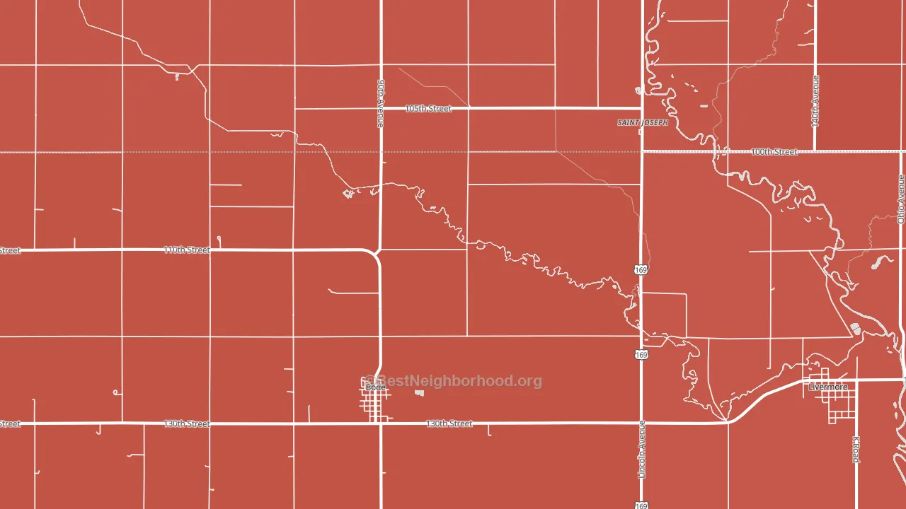 50519, IA block-group political-lean map