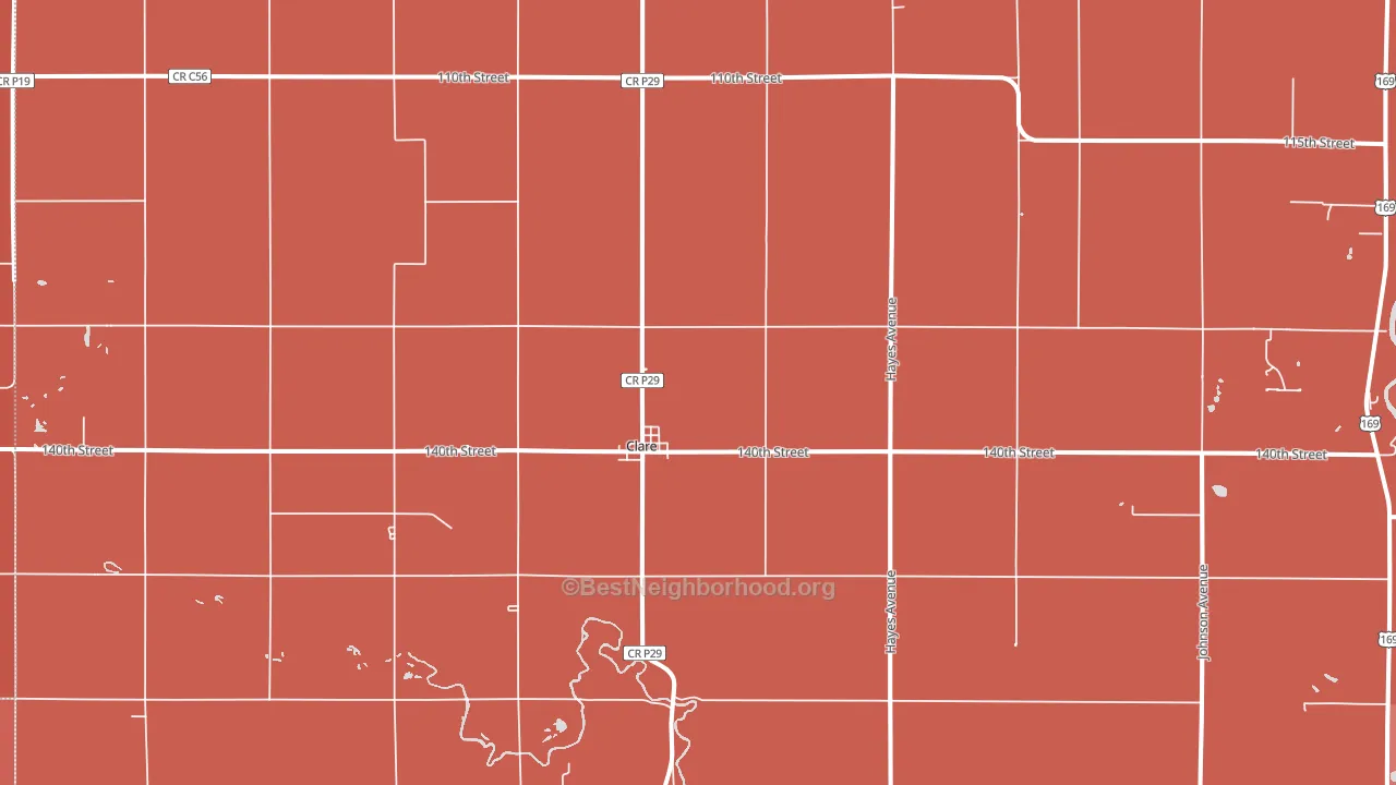 50524, IA block-group political-lean map
