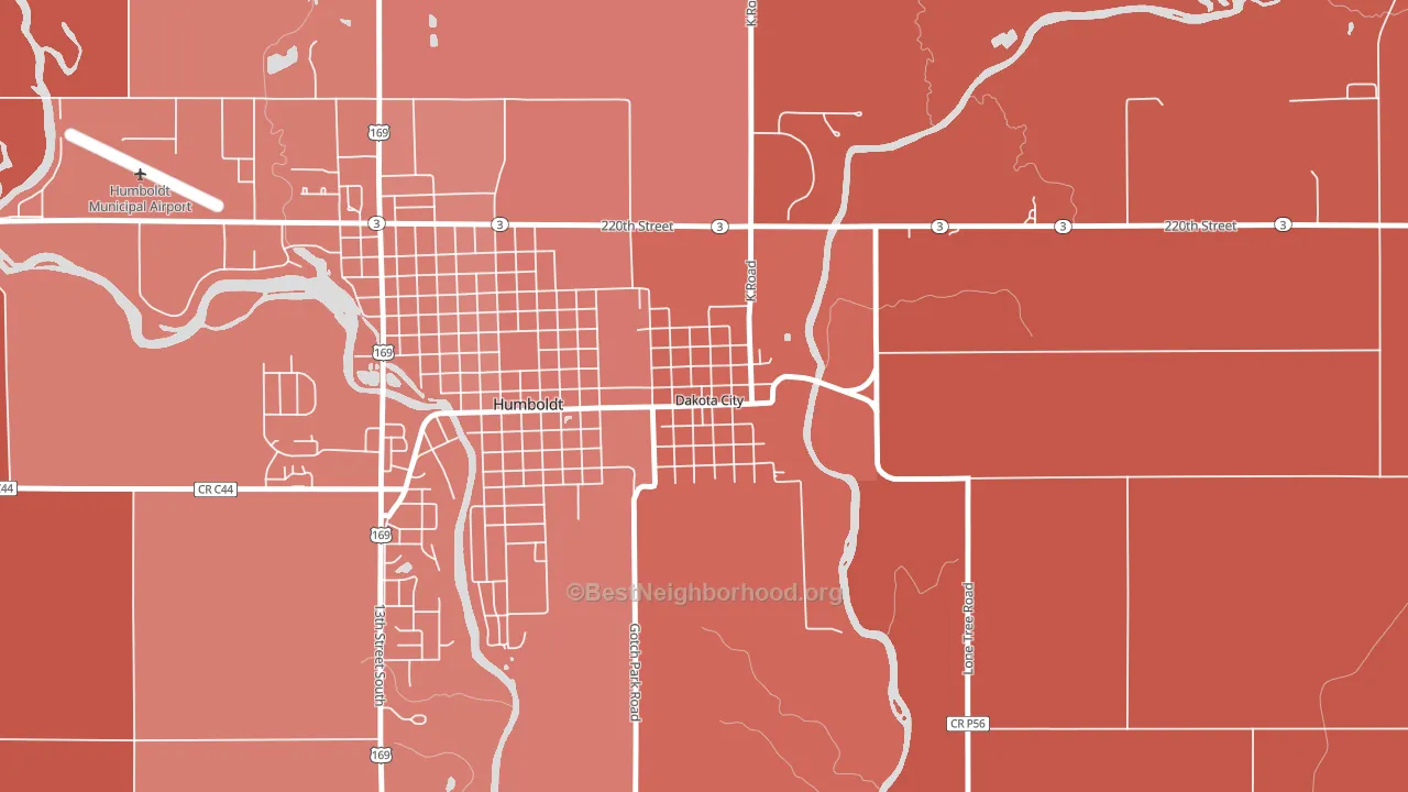 50529, IA block-group political-lean map