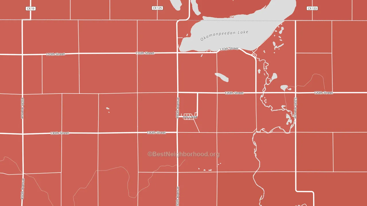 50531, IA block-group political-lean map