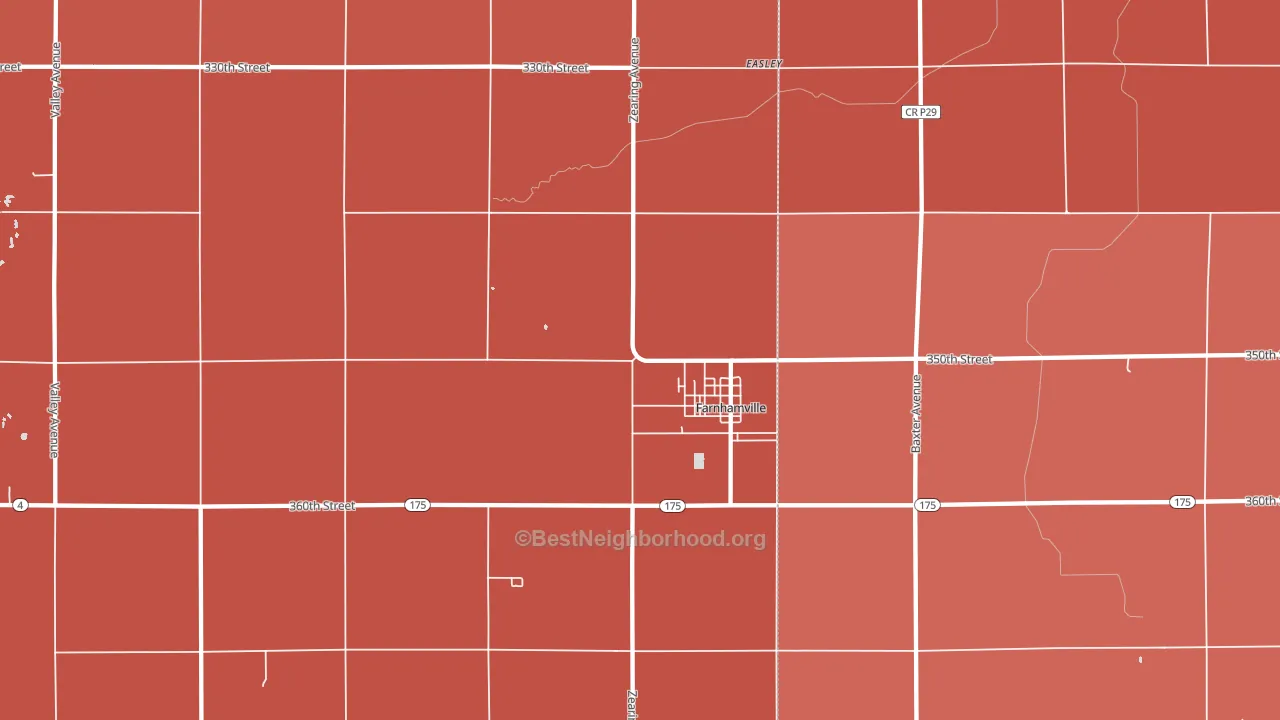 50538, IA block-group political-lean map