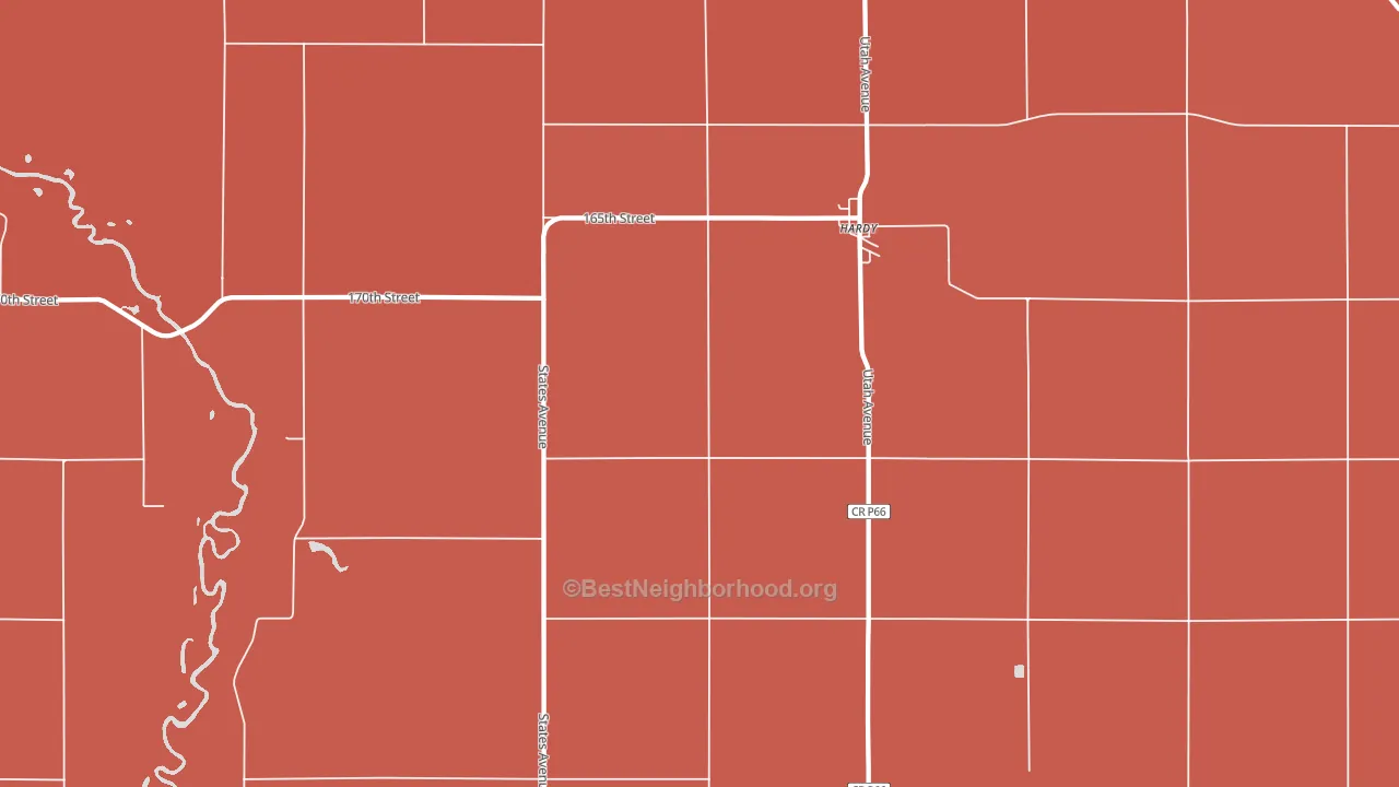 50545, IA block-group political-lean map