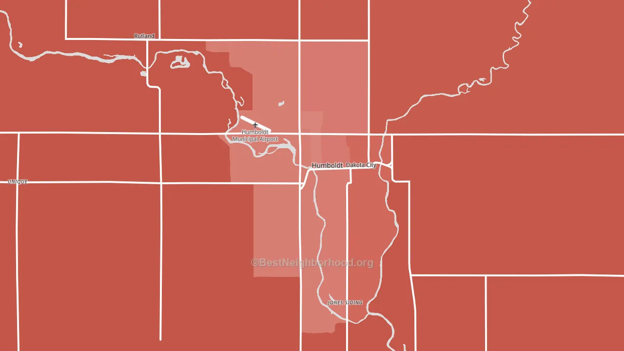 50548, IA block-group political-lean map