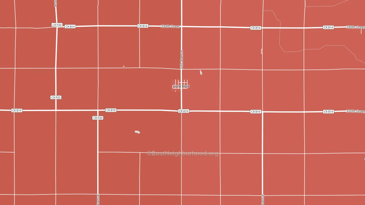 50559, IA block-group political-lean map