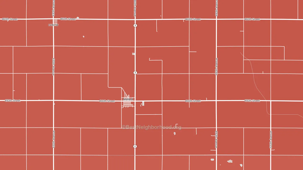 50562, IA block-group political-lean map